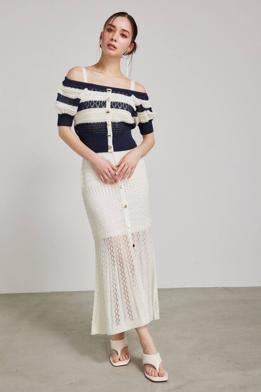 rienda「マルチWAYクロシェSET Knit OP」|ワンピース|