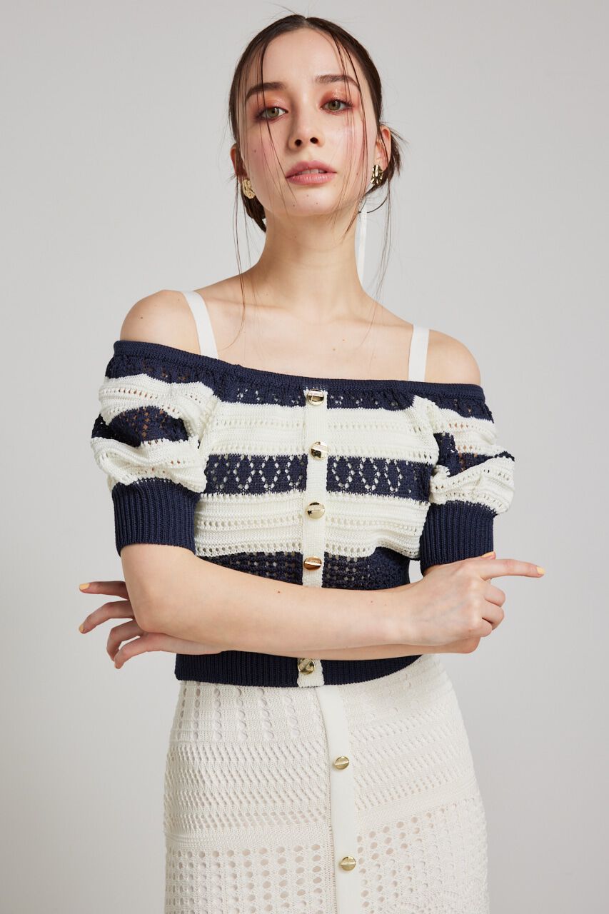 rienda「マルチWAYクロシェSET Knit OP」|ワンピース|