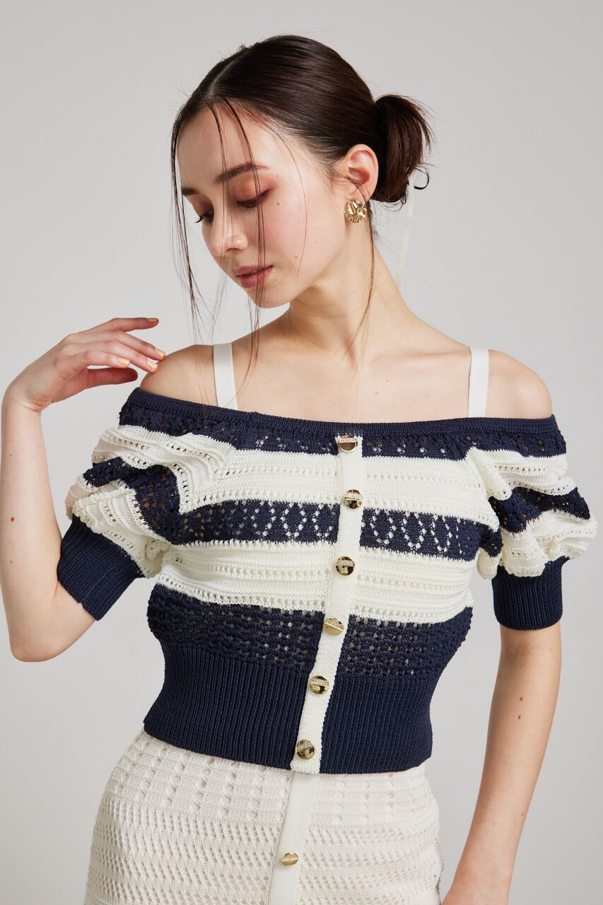 rienda「マルチWAYクロシェSET Knit OP」|ワンピース|