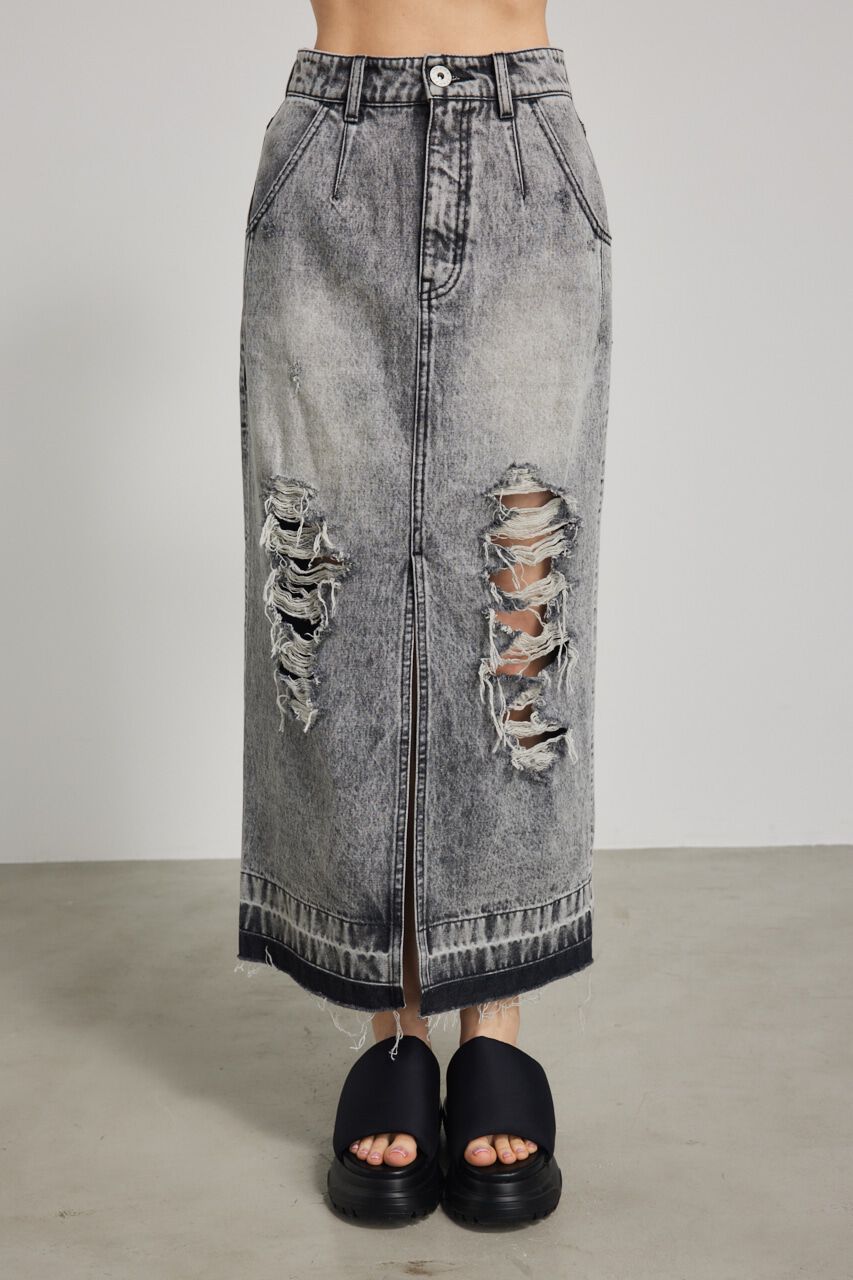 rienda「ダメージDENIM J/W SK」|スカート|