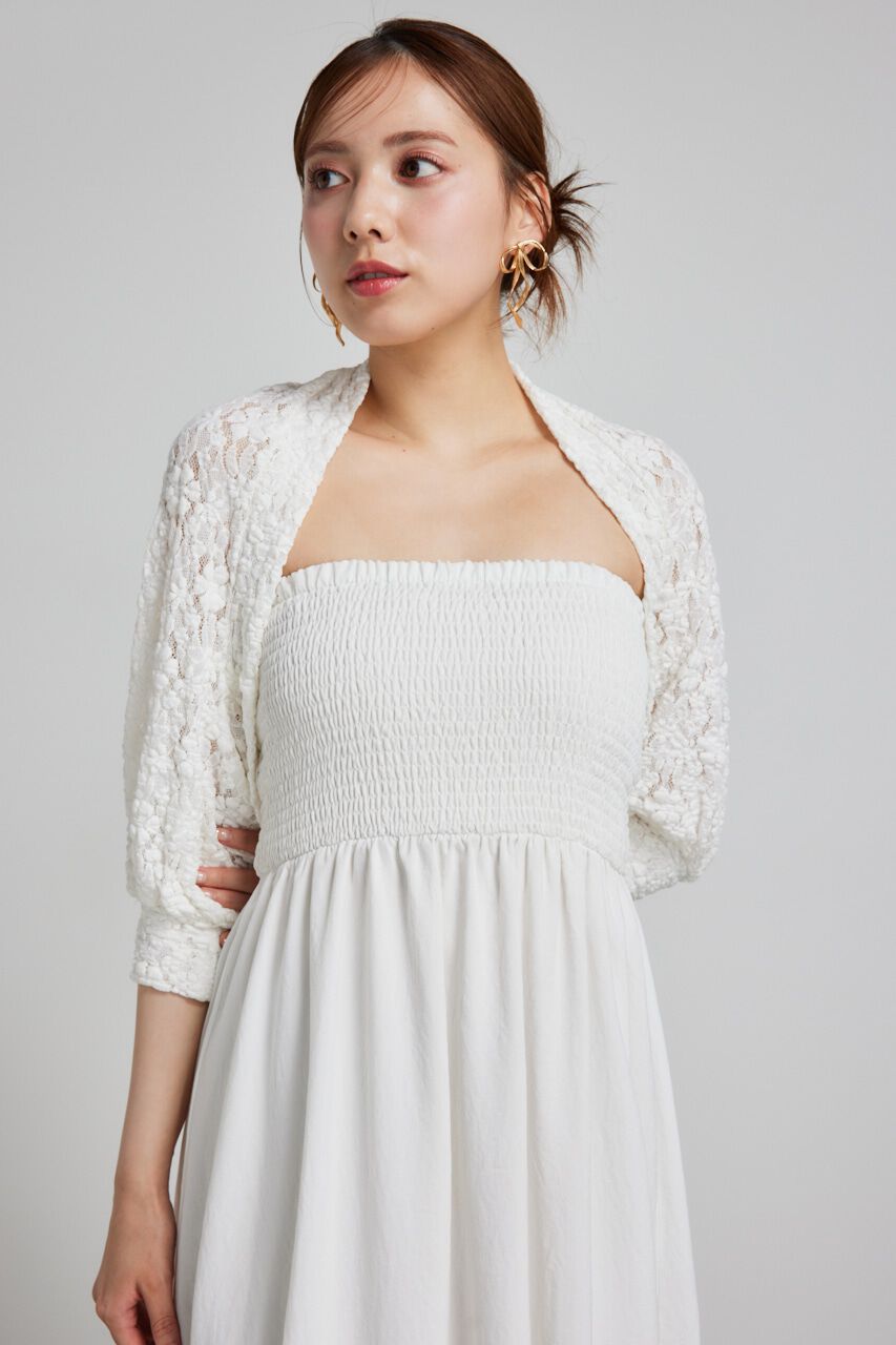 rienda「バンピーレースカーデ」|カーディガン|