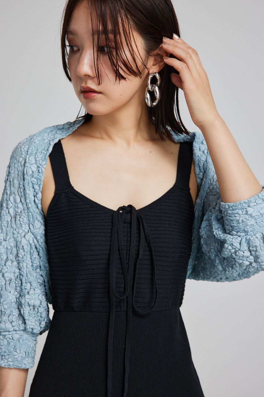 rienda「バンピーレースカーデ」|カーディガン|