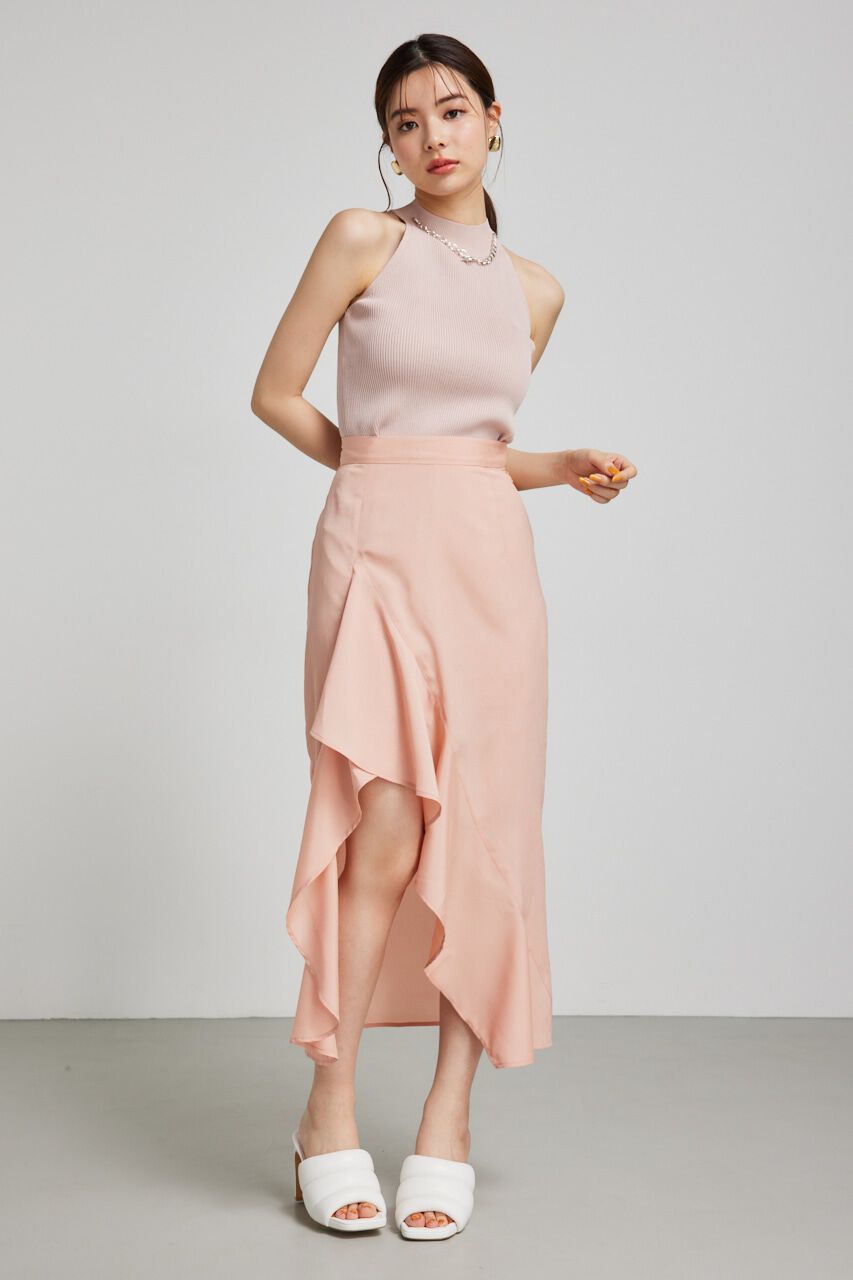 rienda「2WAYチェーンネックアメスリニットトップス」|タンクトップ|