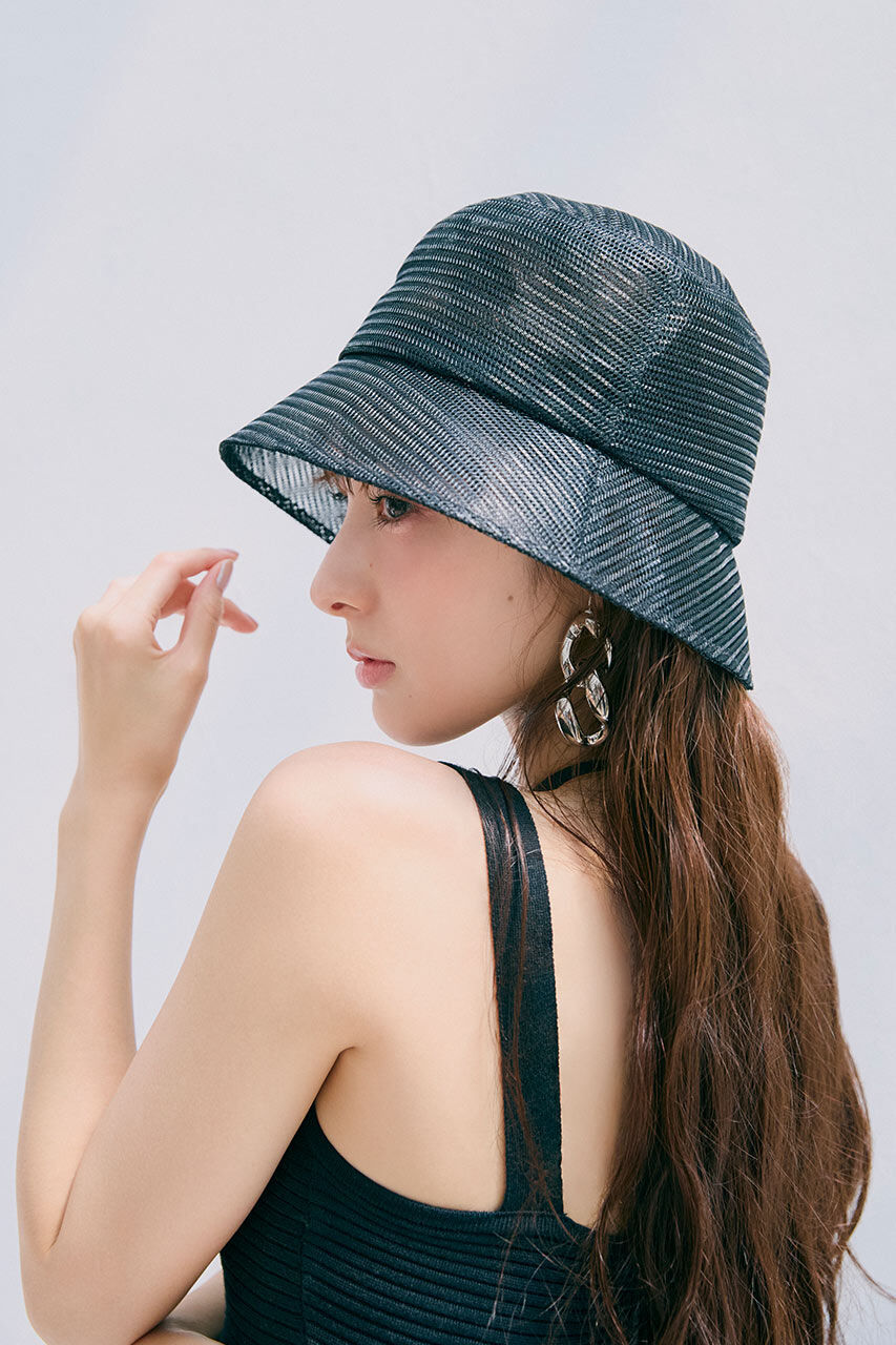 rienda「シアーメッシュバケットハット」|その他|BLK