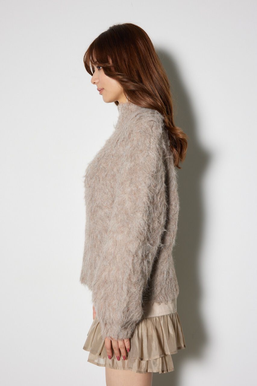 rienda「ハーフZIPソフティニットトップス」|ニット・セーター|