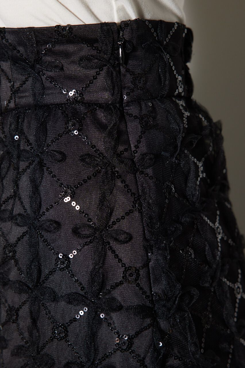 rienda「スパンコールチュールセミマーメイドスカート」|スカート|