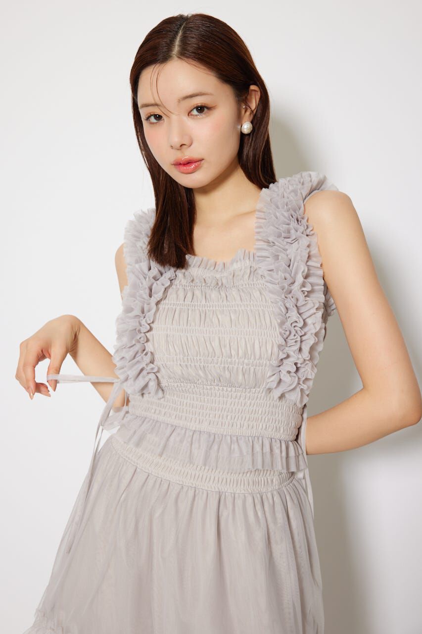 rienda「シアーチュールフリルブラウス」|シャツ・ブラウス|