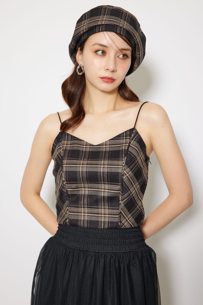 rienda「チェックビスチェ」|キャミソール|