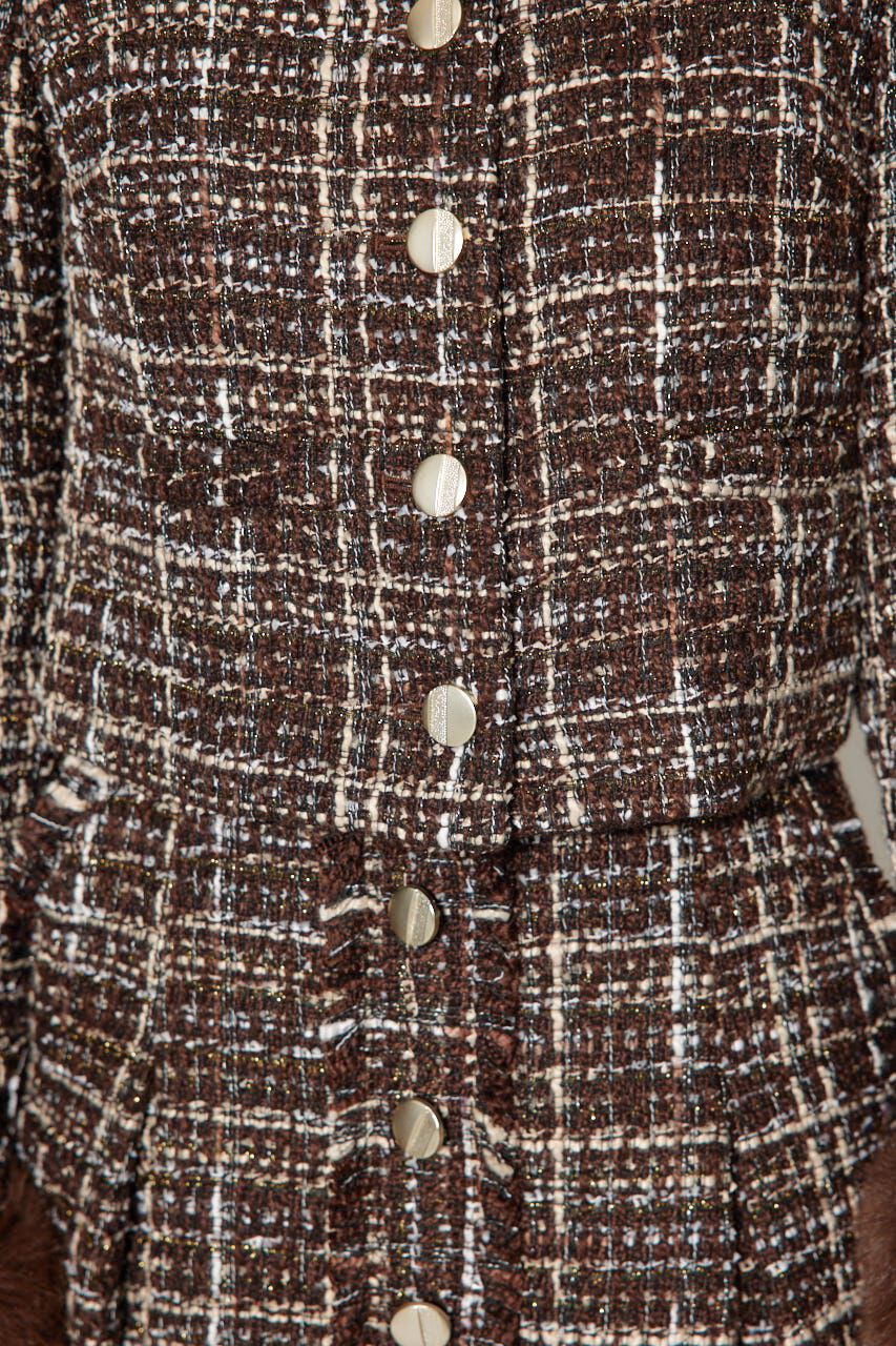 rienda「2WAYツイードショートジャケット」|その他|