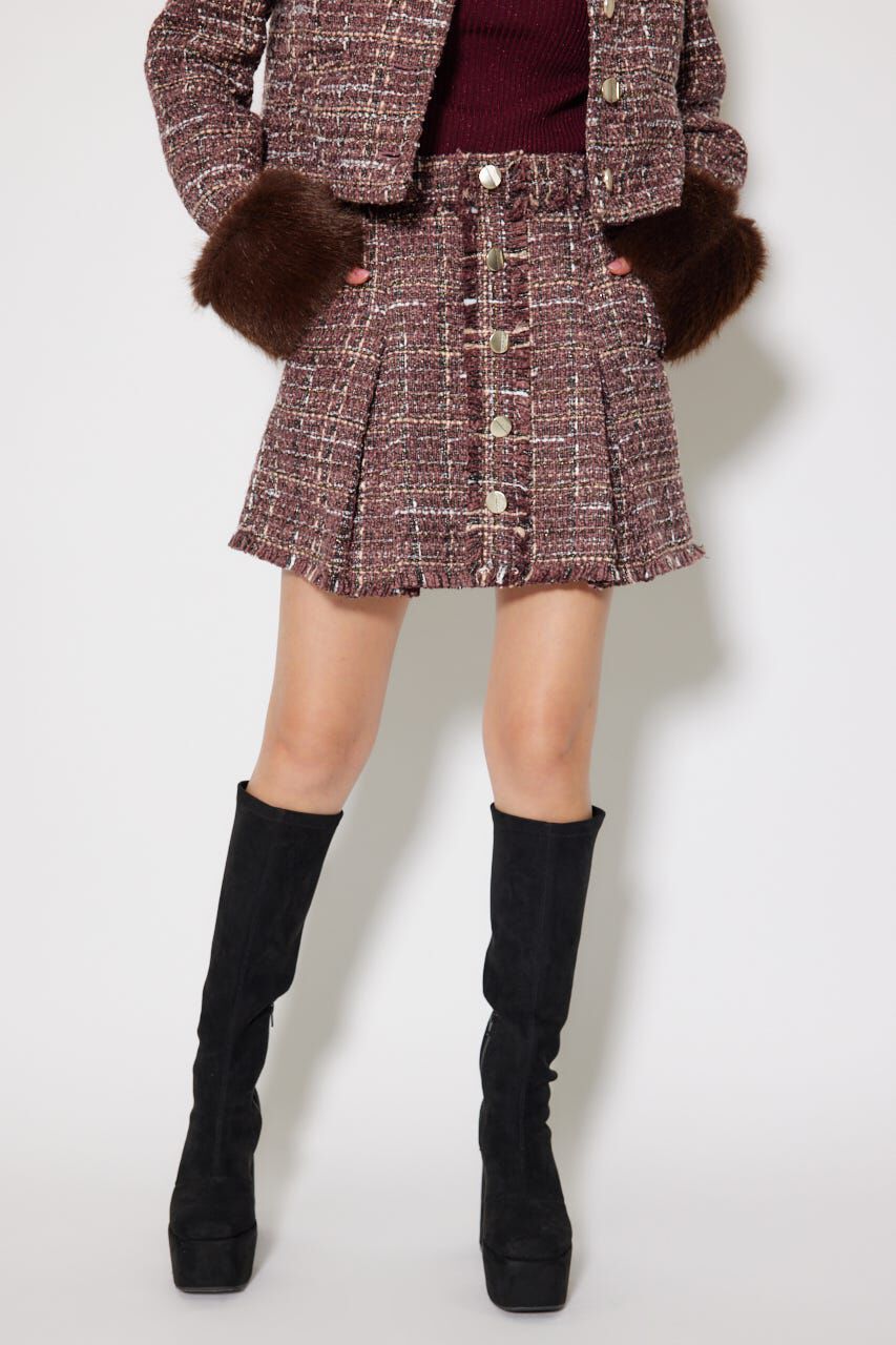 rienda「Aラインツイードスコートショートパンツ」|その他|