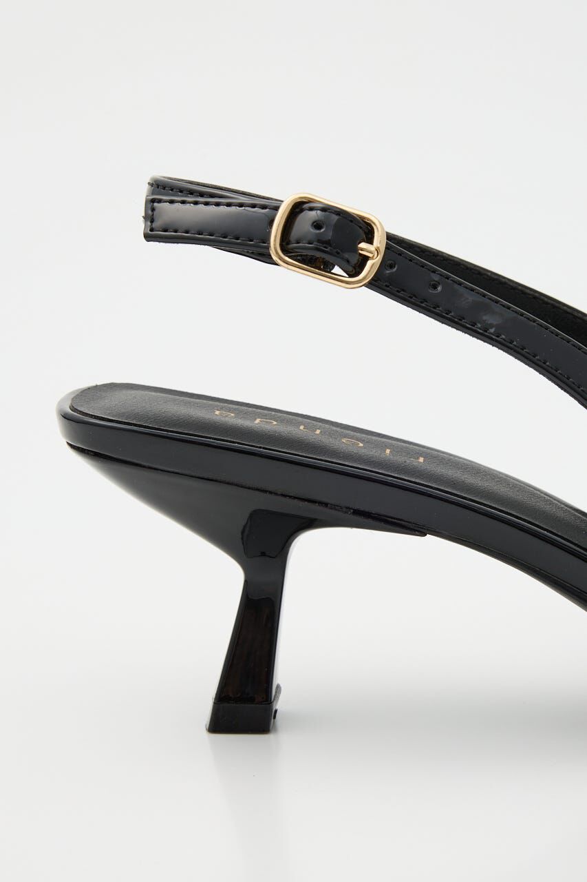 rienda「リボンエナメルミュール」|サンダル|