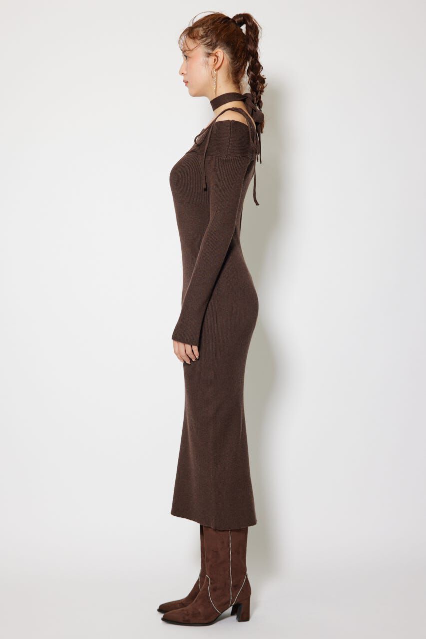 rienda「many wayワンショルニットワンピース」|ワンピース|