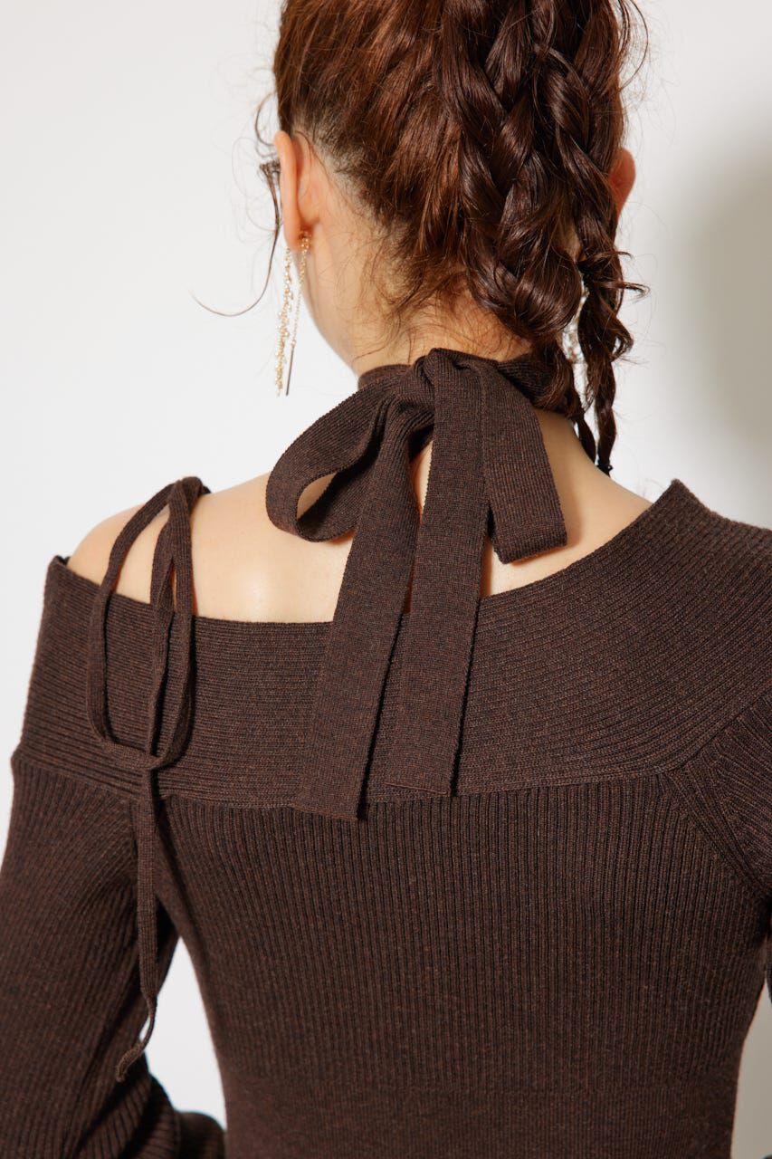 rienda「many wayワンショルニットワンピース」|ワンピース|