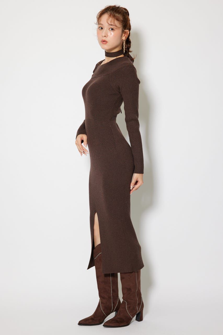 rienda「many wayワンショルニットワンピース」|ワンピース|