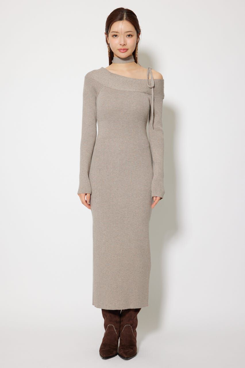 rienda「many wayワンショルニットワンピース」|ワンピース|