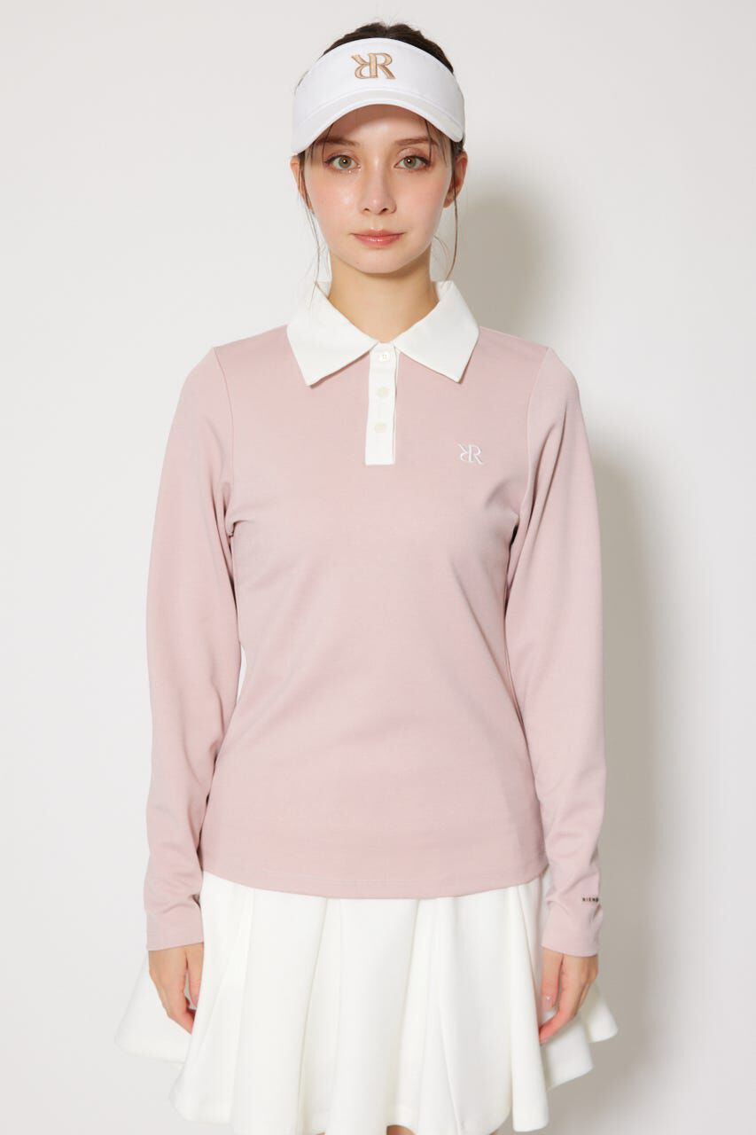 rienda「襟付きコンパクトカットトップス」|Tシャツ・カットソー|