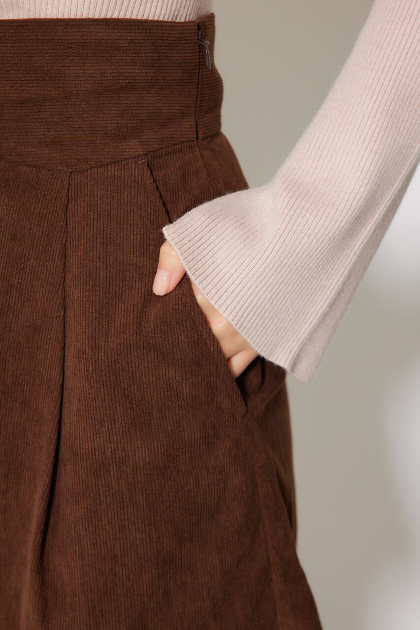 rienda「デザインウエストコーデュロイショートパンツ」|その他|