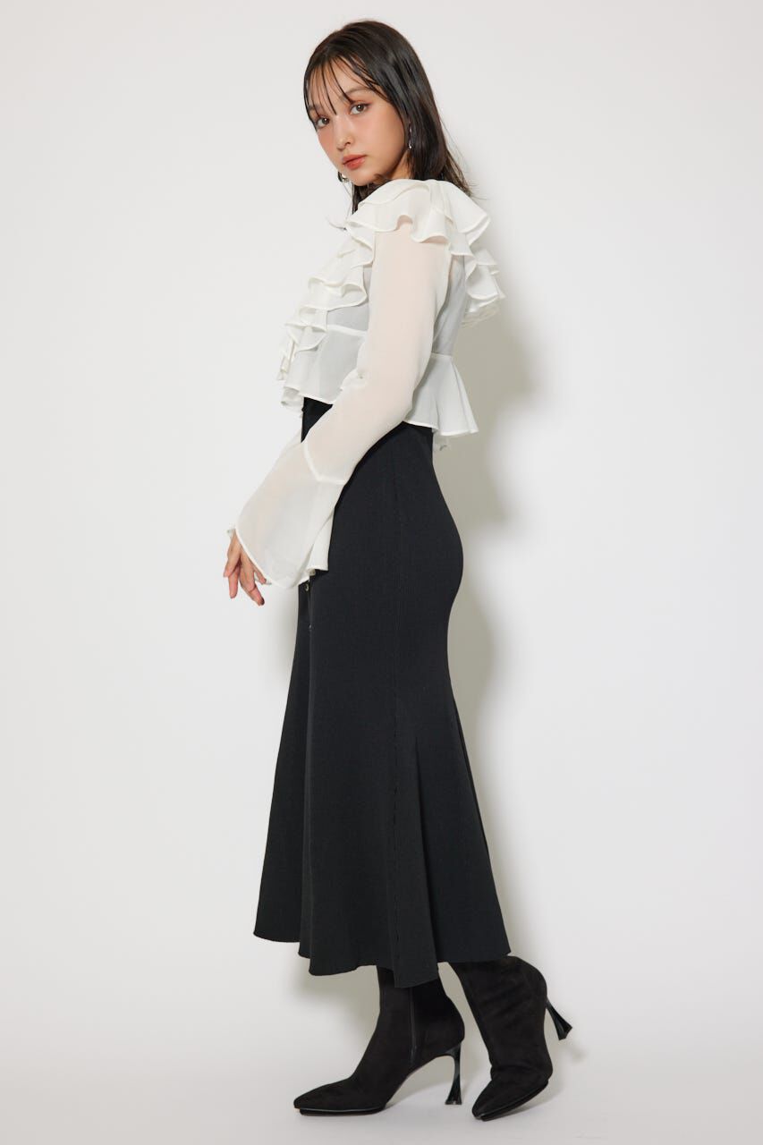 rienda「カーディガンセットニットマーメイドワンピース」|ワンピース|