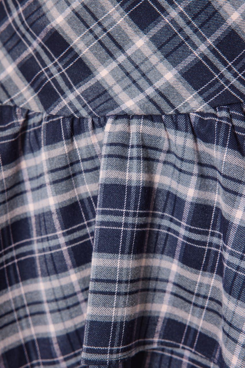 rienda「2WAYアシンメトリーチェックジャストウエストスカート」|スカート|