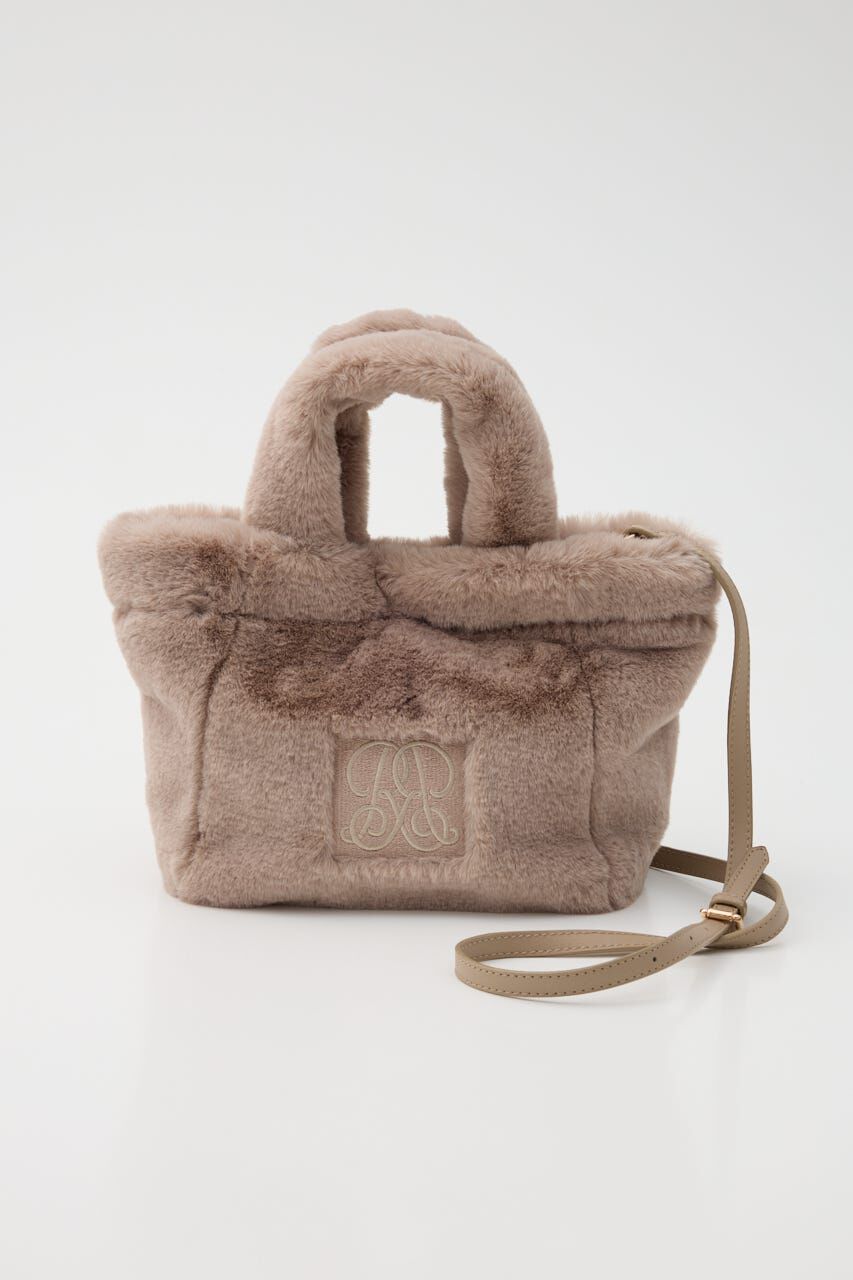 rienda「フェイクファートートバッグ」|その他|L/BEG1