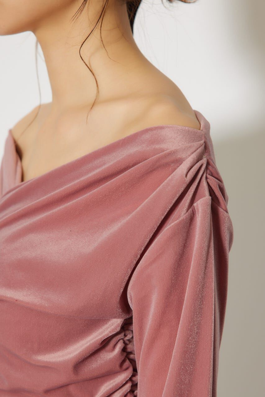 rienda「ソフティーカットオフショルトップス」|Tシャツ・カットソー|