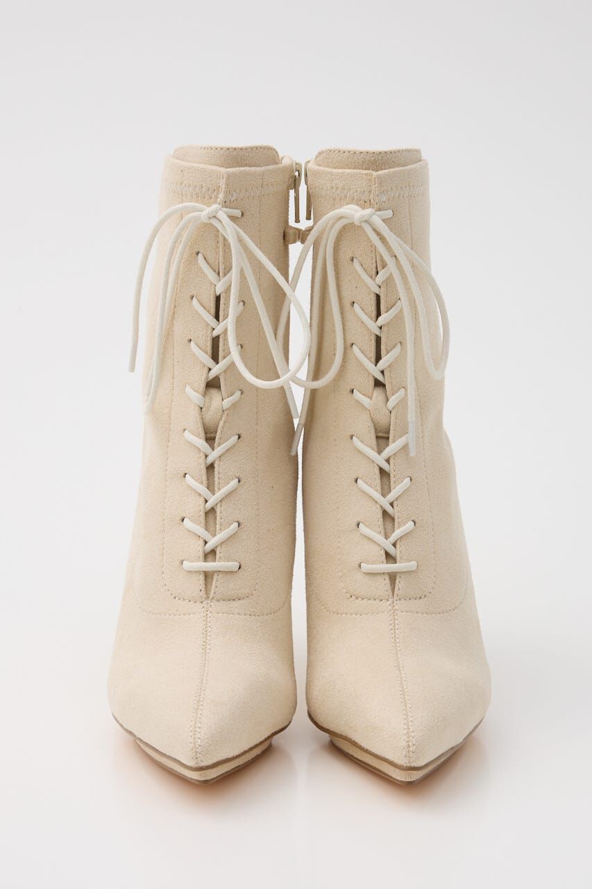 rienda「2WAYフェイクファーレースアップブーティー」|その他|