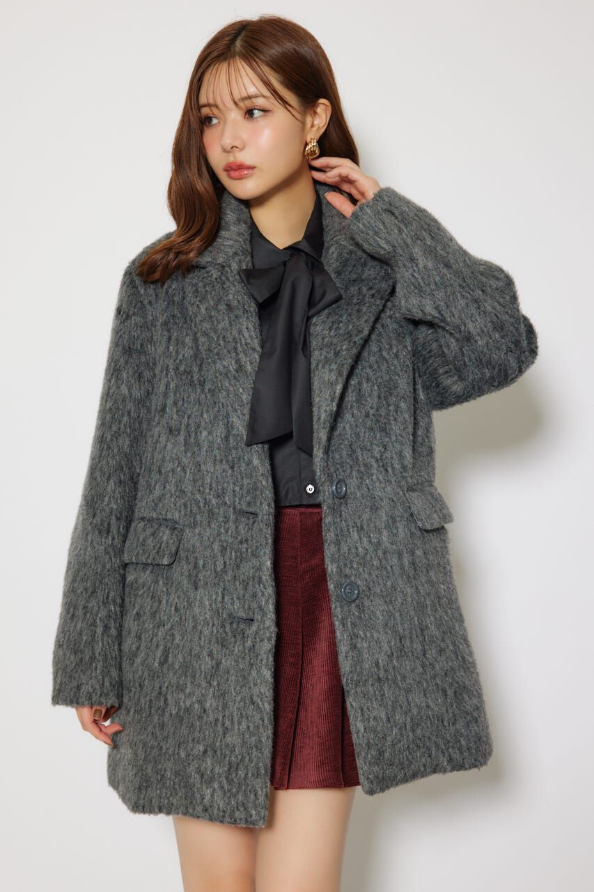 rienda「シングルシャギーテーラードジャケットコート」|その他|