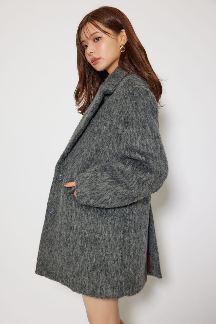 rienda「シングルシャギーテーラードジャケットコート」|その他|