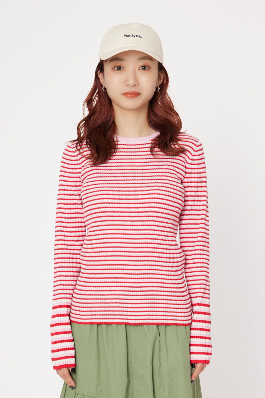 RODEO CROWNS「パターンボーダーニットトップス」|ニット・セーター|