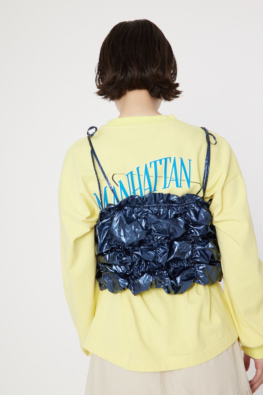 RODEO CROWNS「メタリックギャザーキャミソール」|キャミソール|