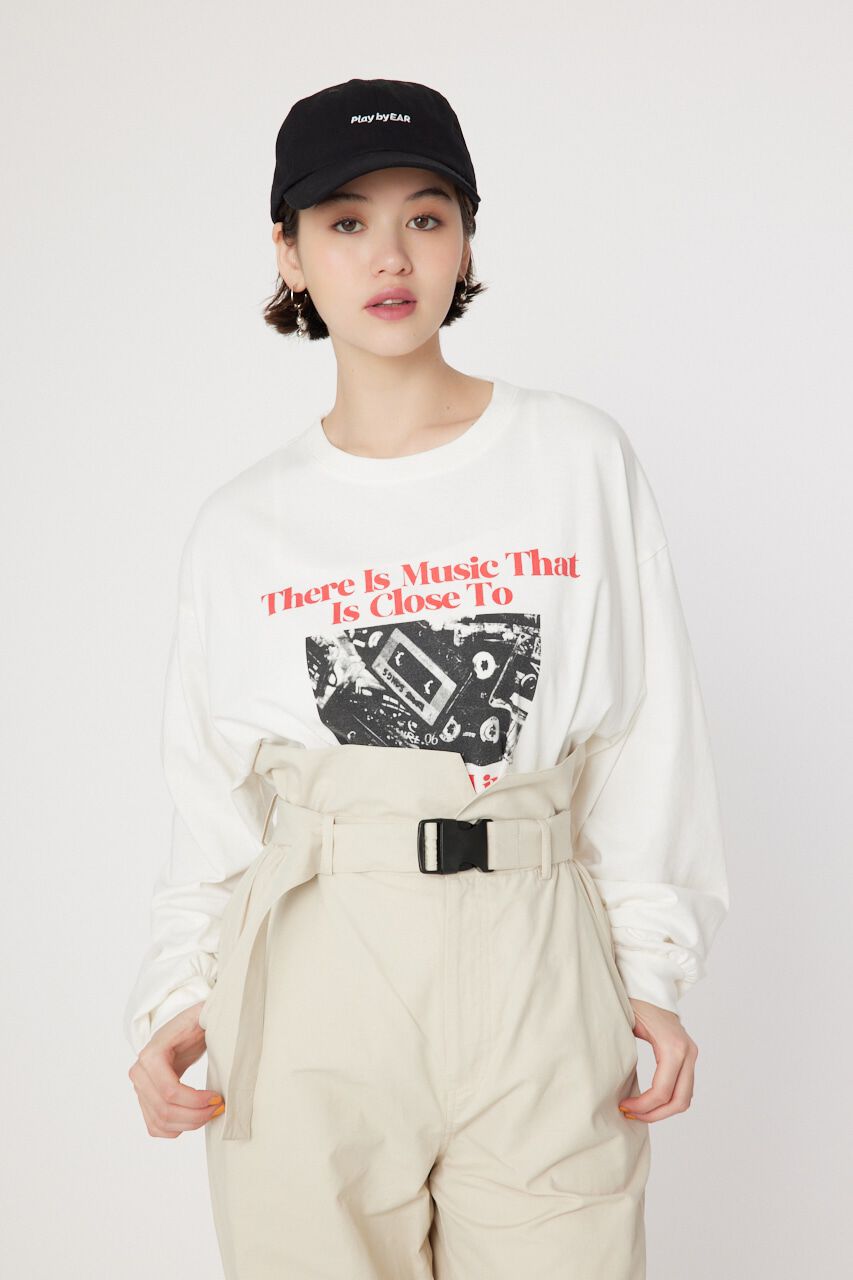 RODEO CROWNS「カセットフォト L/S Tシャツ」|Tシャツ・カットソー|O/WHT1