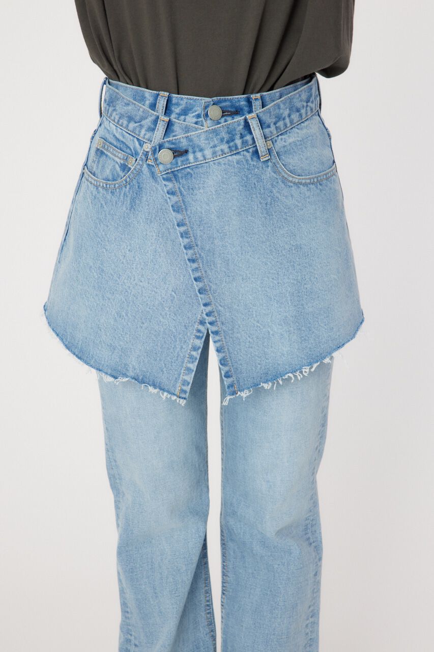 RODEO CROWNS「レイヤードラップデニム」|デニム|