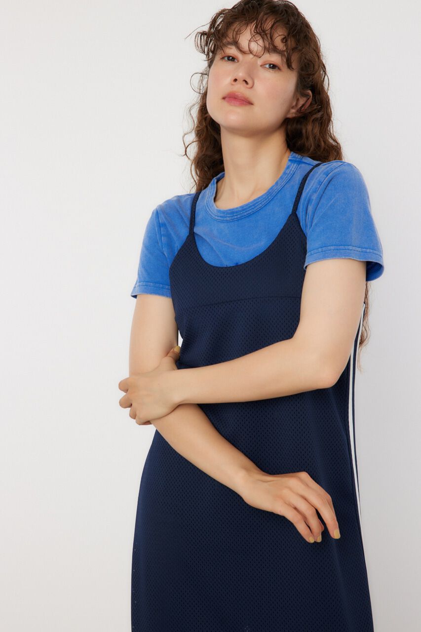 RODEO CROWNS「メッシュ切り替えラインキャミワンピース」|ワンピース|