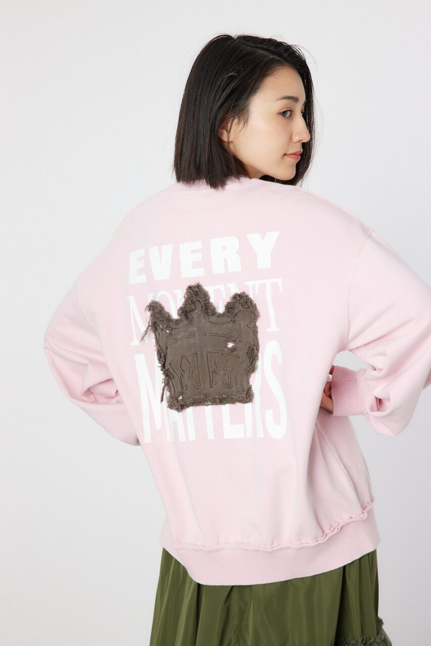 RODEO CROWNS「ダメージCROWNアップリケスウェット」|パーカー|