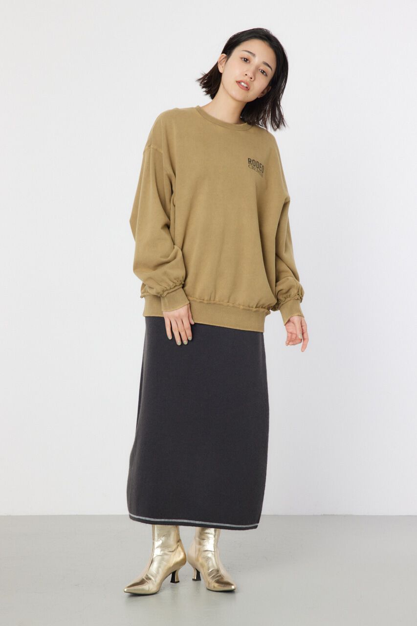 RODEO CROWNS「ダメージCROWNアップリケスウェット」|パーカー|