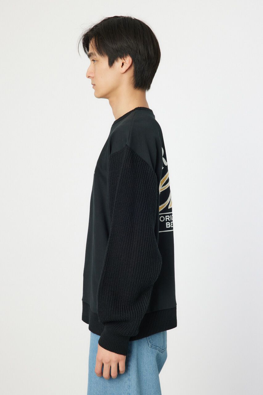 RODEO CROWNS「メンズドッキングロゴニットトップス」|ニット・セーター|