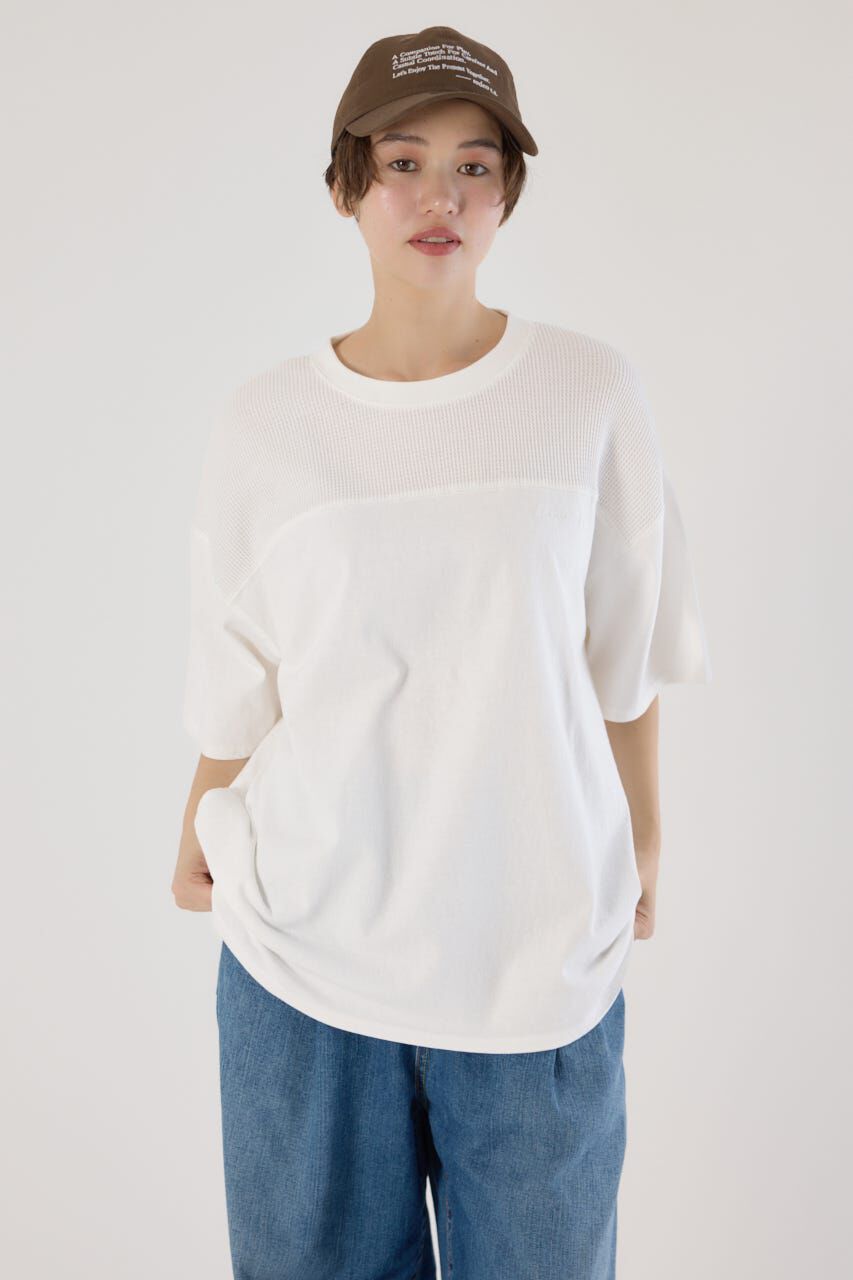 RODEO CROWNS「ワッフルコンビカットトップス」|Tシャツ・カットソー|