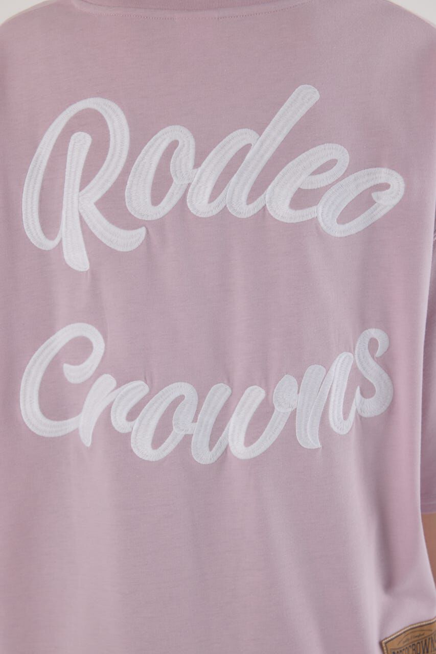 RODEO CROWNS「カラーステッチVネック5分袖Tシャツ」|Tシャツ・カットソー|