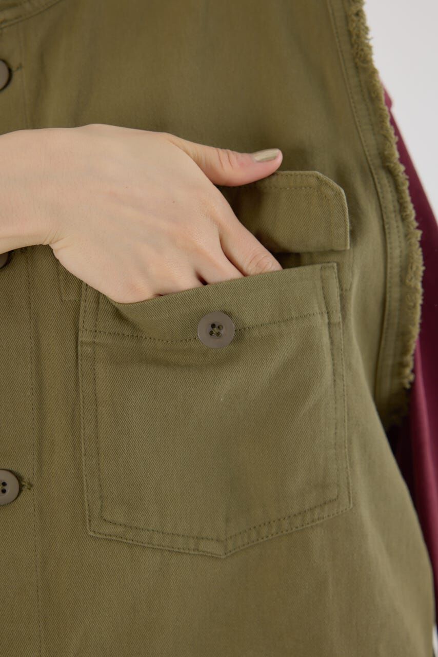 RODEO CROWNS「バックフリルベスト」|ダウンベスト・ベスト|