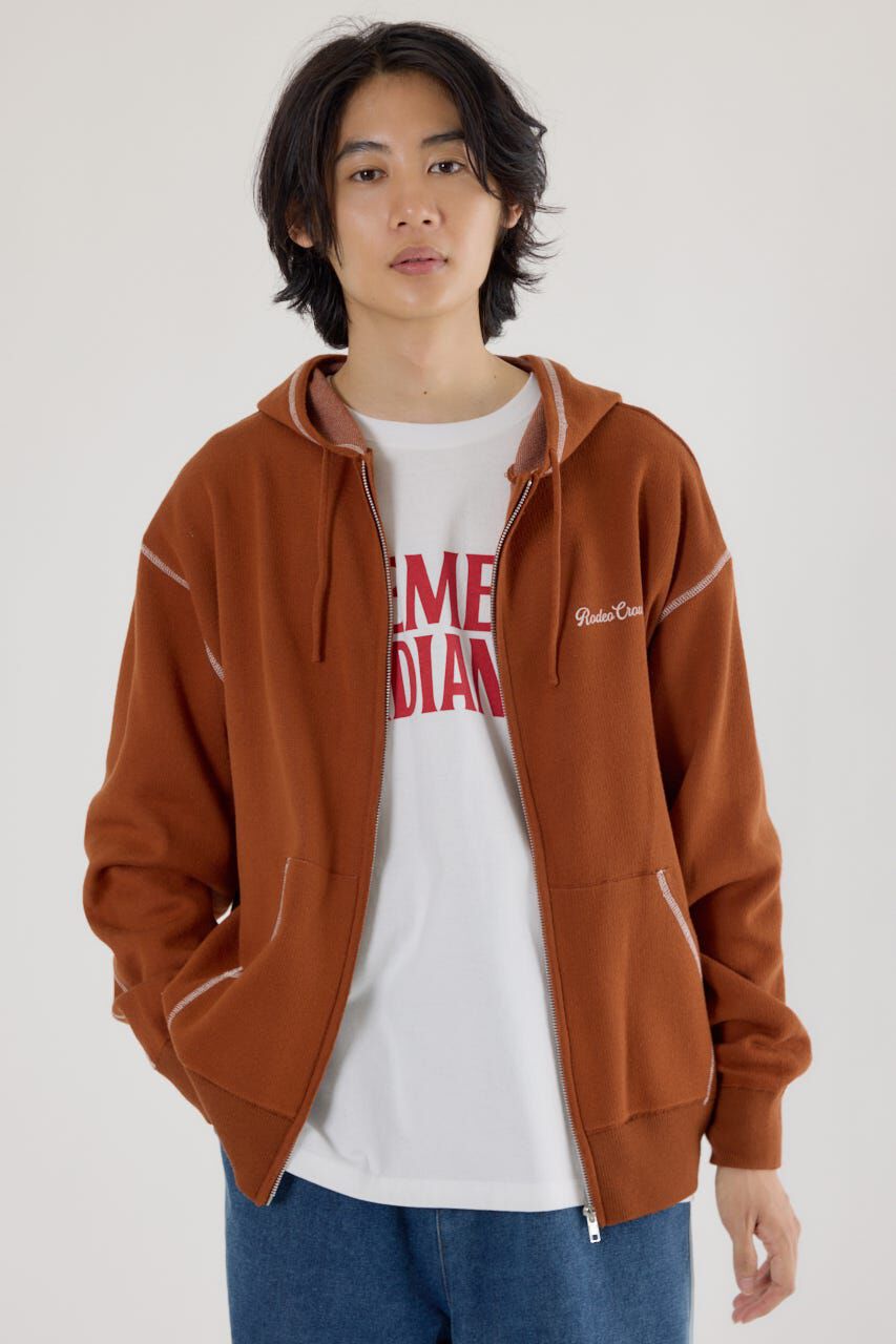 RODEO CROWNS「スウェットライクロゴZIPパーカー」|パーカー|