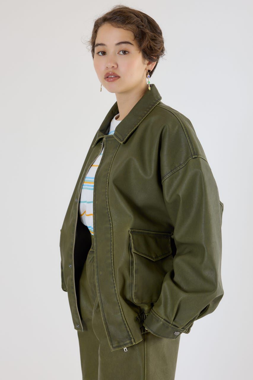 RODEO CROWNS「ヴィンテージフェイクレザーブルゾン」|その他|