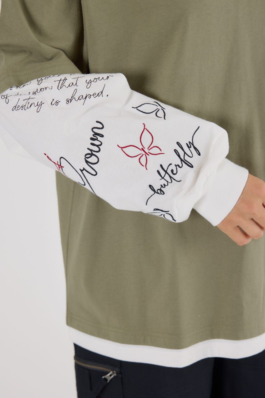 RODEO CROWNS「オーバーロゴレイヤードロングスリーブTシャツ」|Tシャツ・カットソー|