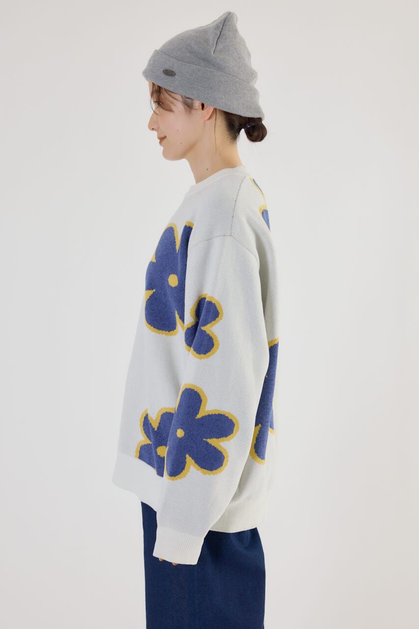 RODEO CROWNS「フラワーモールニットトップス」|ニット・セーター|