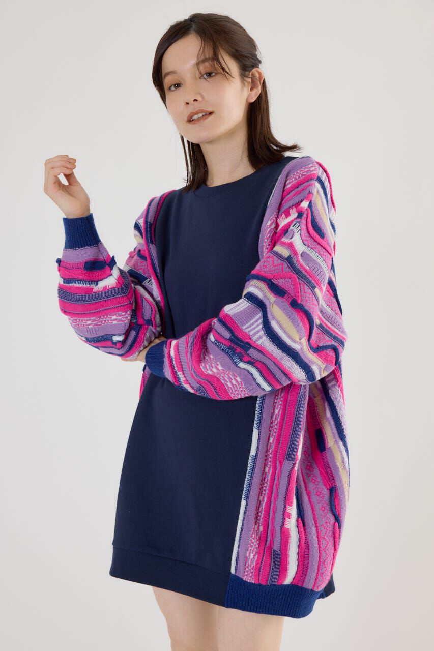 RODEO CROWNS「3D マルチカラーニットドッキングチュニック」|ニット・セーター|