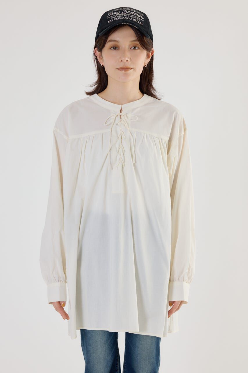 RODEO CROWNS「レースアップ2WAYブラウス」|シャツ・ブラウス|