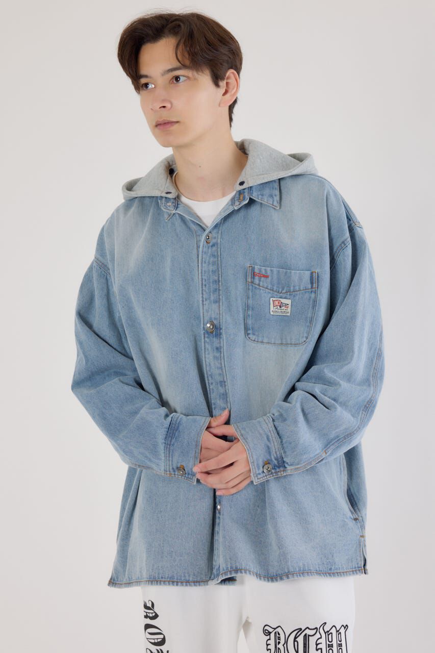 RODEO CROWNS「フーデッドデニムシャツジャケット」|その他|
