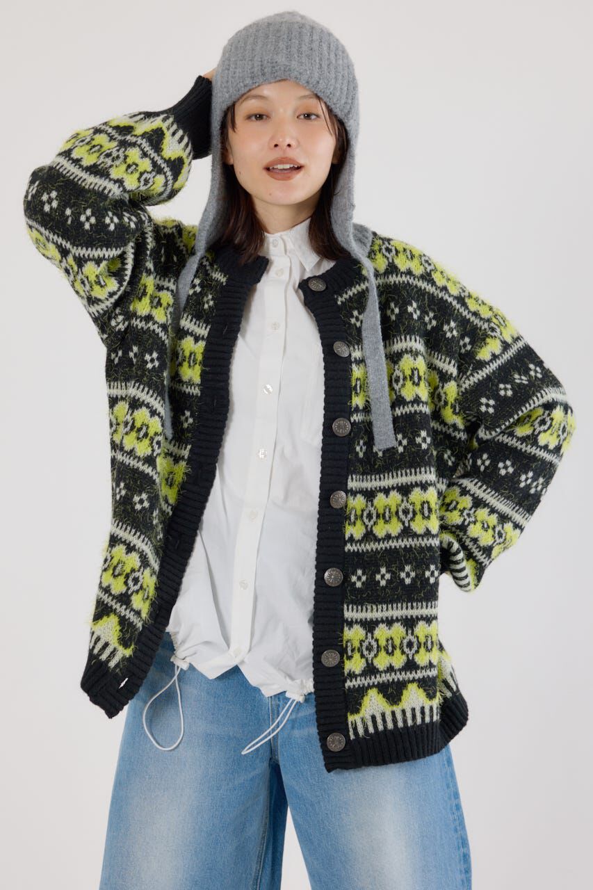 RODEO CROWNS「NEON NORDICニットカーディガン」|カーディガン|