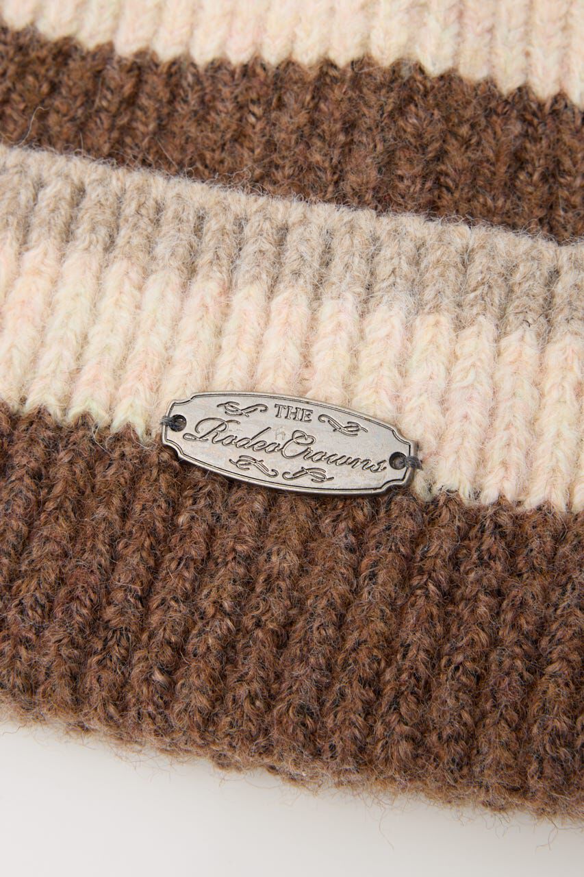 RODEO CROWNS「ボーダーモヘアニットビーニー」|その他|