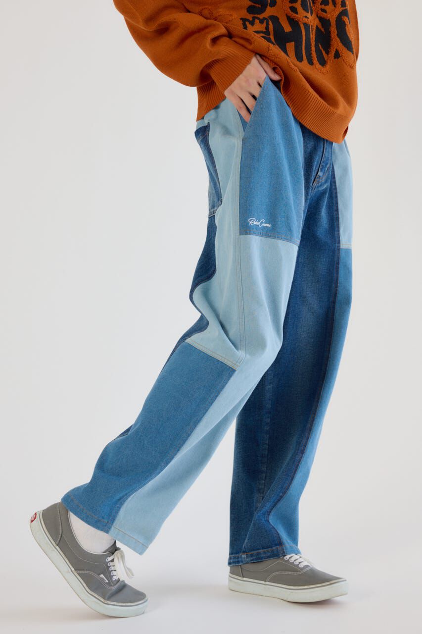 RODEO CROWNS「パッチワークバレルデニムパンツ」|デニム|