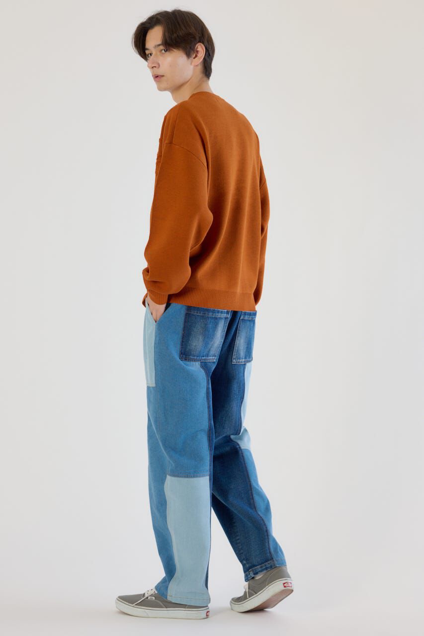 RODEO CROWNS「パッチワークバレルデニムパンツ」|デニム|